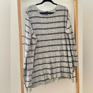 Free People Beach Intimate Stripe Oversized Sweater Tunic Dress Coverup We The